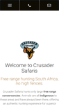 Mobile Screenshot of crusadersafaris.com